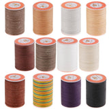 4 Spools 0.45mm Leather Sewing Waxed Thread Hand Stitching Repair Cord
