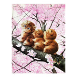 Maxbell 5D DIY Diamond Painting Cute Three Cat  with Cross Stitch Kit for Home Decor