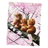 Maxbell 5D DIY Diamond Painting Cute Three Cat  with Cross Stitch Kit for Home Decor