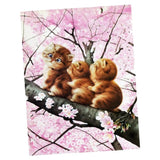Maxbell 5D DIY Diamond Painting Cute Three Cat  with Cross Stitch Kit for Home Decor