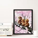 Maxbell 5D DIY Diamond Painting Cute Three Cat  with Cross Stitch Kit for Home Decor