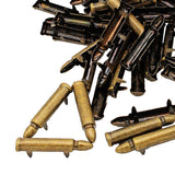 Maxbell 50pcs Alloy Bullet Shape Rivets Spike Studs Spots for DIY Belts Bags Bronze