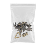 Maxbell 50pcs Alloy Bullet Shape Rivets Spike Studs Spots for DIY Belts Bags Bronze