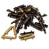 Maxbell 50pcs Alloy Bullet Shape Rivets Spike Studs Spots for DIY Belts Bags Bronze