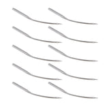 40Pcs Portable Silver Metal Blindstitch Sewing Machine Needles LW*6T