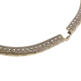 Maxbell 24.5cm Metal Arch Frame Kiss Clasp Lock Bead Head DIY Purse Bag Grey - Aladdin Shoppers