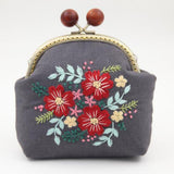 Maxbell 24.5cm Metal Arch Frame Kiss Clasp Lock Bead Head DIY Purse Bag Grey - Aladdin Shoppers