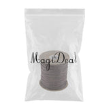 Maxbell 80 Meters 2mm Cotton Waxed Cord Beading DIY Jewelry Making Thread Coffee - Aladdin Shoppers