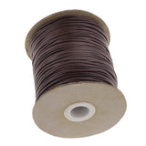 Maxbell 80 Meters 2mm Cotton Waxed Cord Beading DIY Jewelry Making Thread Coffee - Aladdin Shoppers