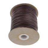 Maxbell 80 Meters 2mm Cotton Waxed Cord Beading DIY Jewelry Making Thread Coffee - Aladdin Shoppers