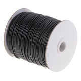 Maxbell Maxbell 80 Meters 2mm Cotton Waxed Cord Beading DIY Jewelry Making Thread Black