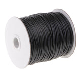 Maxbell 80 Meters 2mm Cotton Waxed Cord Beading DIY Jewelry Making Thread Black - Aladdin Shoppers