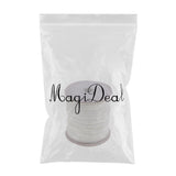 Maxbell 80 Meters 2mm Cotton Waxed Cord Beading DIY Jewelry Making Thread White - Aladdin Shoppers