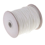 Maxbell 80 Meters 2mm Cotton Waxed Cord Beading DIY Jewelry Making Thread White - Aladdin Shoppers