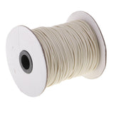 Maxbell 80 Meters 2mm Cotton Waxed Cord Beading DIY Jewelry Making Thread Beige - Aladdin Shoppers