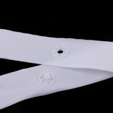 Maxbell 50 Yards Press Studs Snap Fastening Tape Sewing For Duvet Covers White - Aladdin Shoppers