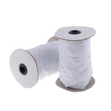 Maxbell 50 Yards Press Studs Snap Fastening Tape Sewing For Duvet Covers White - Aladdin Shoppers