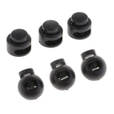 Maxbell 50Pcs Single Hole Spring Plastic Round Toggle Stopper Cord Locks End 15mm - Aladdin Shoppers