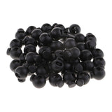 Maxbell 50Pcs Single Hole Spring Plastic Round Toggle Stopper Cord Locks End 15mm - Aladdin Shoppers