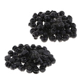 Maxbell 50Pcs Single Hole Spring Plastic Round Toggle Stopper Cord Locks End 15mm - Aladdin Shoppers