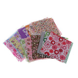 Maxbell 50 Pieces 10x10cm Cotton Fabric Bundle Patchwork Pre-Cut Quilt Square DIY Sewing Scrapbooking Quilting - Aladdin Shoppers