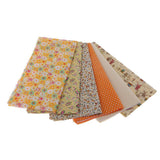 Maxbell 6 Pieces 50x50cm Yellow Cotton Fabric Bundle Patchwork Pre-Cut Quilt Square DIY Sewing Scrapbooking Quilting - Aladdin Shoppers
