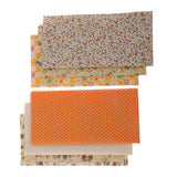 Maxbell 6 Pieces 50x50cm Yellow Cotton Fabric Bundle Patchwork Pre-Cut Quilt Square DIY Sewing Scrapbooking Quilting - Aladdin Shoppers
