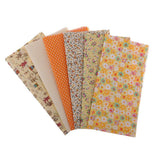 Maxbell 6 Pieces 50x50cm Yellow Cotton Fabric Bundle Patchwork Pre-Cut Quilt Square DIY Sewing Scrapbooking Quilting - Aladdin Shoppers
