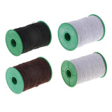 Maxbell 2pcs 500 Meter Elastic Cord Thread Jewelry Making Beading String Black+White