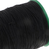 Maxbell 2pcs 500 Meter Elastic Cord Thread Jewelry Making Beading String Black+White