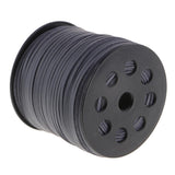 Maxbell 100 Yards 2.6mm Flat Suede PU Leather String Jewelry Making Thread Cord Grey - Aladdin Shoppers