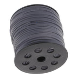 Maxbell 100 Yards 2.6mm Flat Suede PU Leather String Jewelry Making Thread Cord Grey - Aladdin Shoppers