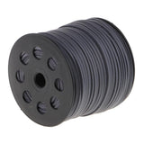 Maxbell 100 Yards 2.6mm Flat Suede PU Leather String Jewelry Making Thread Cord Grey - Aladdin Shoppers