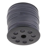 Maxbell 100 Yards 2.6mm Flat Suede PU Leather String Jewelry Making Thread Cord Grey - Aladdin Shoppers