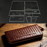 Maxbell 7 Pieces Clear Acrylic Leather Templates for Zipper Clutch Bag Making Stencils - Aladdin Shoppers