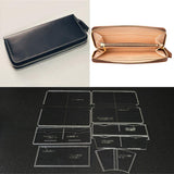 Maxbell 7 Pieces Clear Acrylic Leather Templates for Zipper Clutch Bag Making Stencils - Aladdin Shoppers