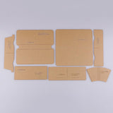 Maxbell 7 Pieces Clear Acrylic Leather Templates for Zipper Clutch Bag Making Stencils - Aladdin Shoppers