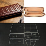 Maxbell 7 Pieces Clear Acrylic Leather Templates for Zipper Clutch Bag Making Stencils - Aladdin Shoppers
