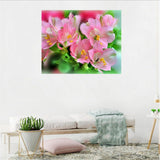 Maxbell Pink Flower 5D Diamond Painting Embroidery DIY Paint By Number Kit Home Wall Decoration 36x30cm - Aladdin Shoppers