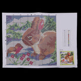 2 Set Rabbit Pillowcase Latch Hook Kit and 2pcs Latch Hook Tool for Beginner