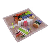 2 Set Rabbit Pillowcase Latch Hook Kit and 2pcs Latch Hook Tool for Beginner