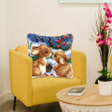 2 Set Rabbit Pillowcase Latch Hook Kit and 2pcs Latch Hook Tool for Beginner