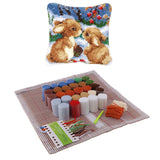 2 Set Rabbit Pillowcase Latch Hook Kit and 2pcs Latch Hook Tool for Beginner