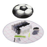 DIY Football Latch Hook Rug Kits Embroidery Cushion + 3Pcs Wood Crochet Hook