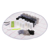 DIY Football Latch Hook Rug Kits Embroidery Cushion + 3Pcs Wood Crochet Hook