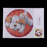 Latch Hook Rug Kits DIY Dog Craft Embroidery Cushion with Wood Crochet Hook