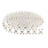Maxbell 1 Yard Beaded Rhinestone Applique Headband Bridal Waist Belt Wedding Dress - Aladdin Shoppers