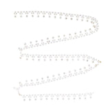 Maxbell 1 Yard Round Diamante Rhinestone Chain Trim Wedding Dress Belt Bridal Bead Applique White 14mm - Aladdin Shoppers