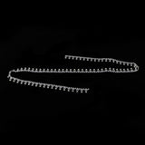 Maxbell 1 Yard Round Diamante Rhinestone Chain Trim Wedding Dress Belt Bridal Bead Applique White 14mm - Aladdin Shoppers