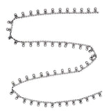 Maxbell Round Diamande Rhinestone Chain Wedding Trim for Clothes Bags Sewing Crafts 1 Yard, Black - Aladdin Shoppers